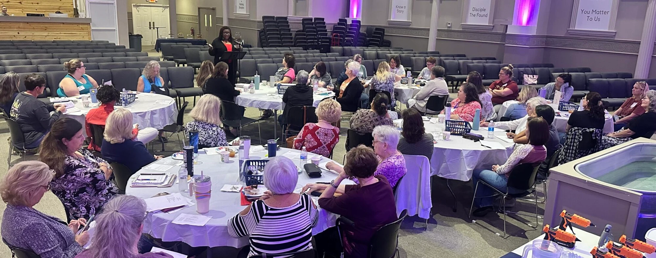 Women gathered at a New Life women’s luncheon