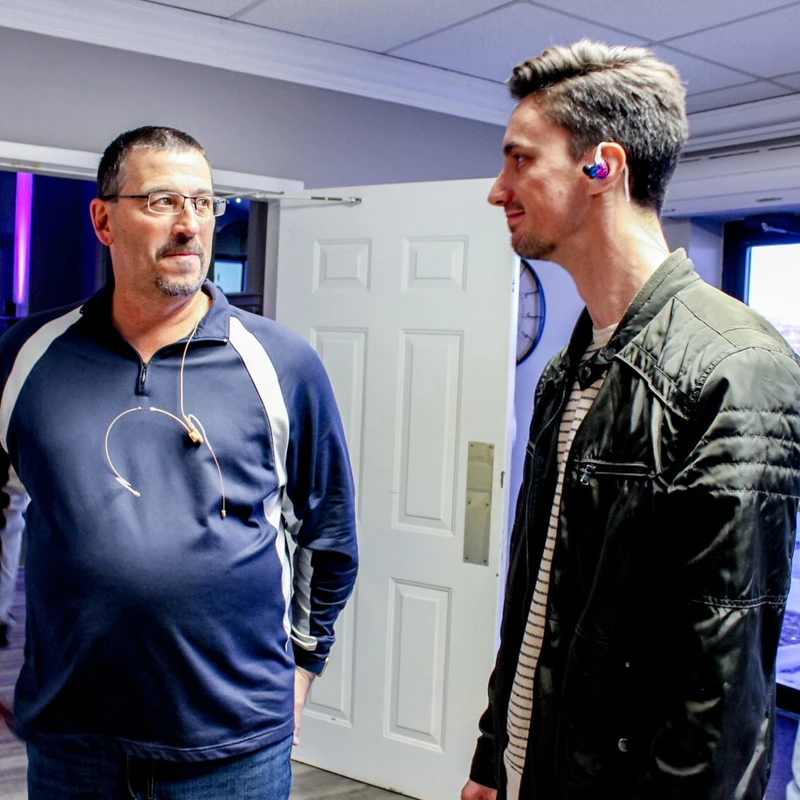 Two men in conversation and discipleship